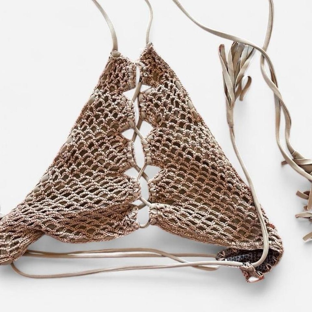 Acacia Swim Panama Mesh Bikini Top